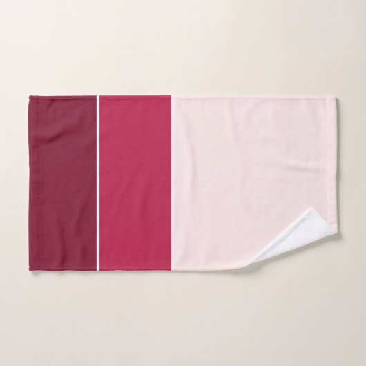 Drie schaduwen roze bad handdoek (Handdoek)
