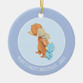 Drie Schattige Beren vrienden Keramisch Ornament (Voorkant)