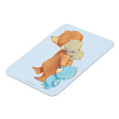 Drie Schattige Beren vrienden Magneet (Linkerzijde)