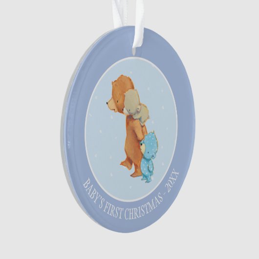 Drie Schattige Beren vrienden Ornament (voorkant)