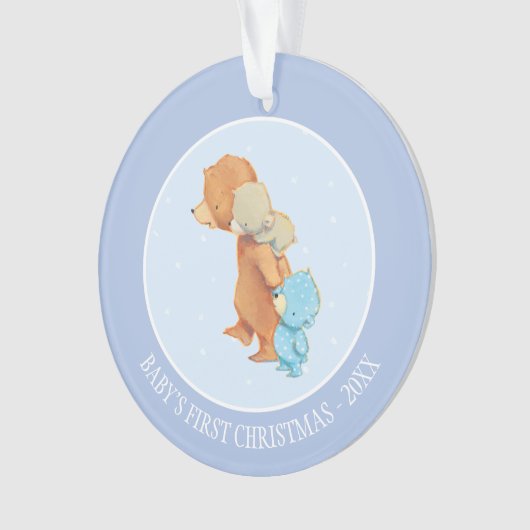 Drie Schattige Beren vrienden Ornament (voorkant)