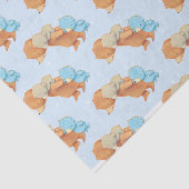 Drie Schattige Beren vrienden Tissuepapier (Detail)