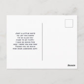 Drie schattige cactus in bloempotten Leuk bedankt Briefkaart (Achterkant)