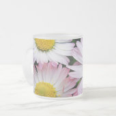 Drie schattige dageraad matglas koffiemok (Voorkant links)