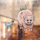 Drie Schattige Dinosauriërs Raamsticker (Vel 2)