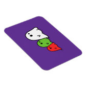 Drie schattige geesten Halloween Premium Flexi Mag Magneet (Rechterzijde)