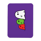 Drie schattige geesten Halloween Premium Flexi Mag Magneet (Verticaal)