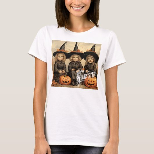 Drie Schattige  heksen T-shirt (Voorkant)