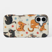 Drie schattige kattentelefoonhoesjes iPhone 16 hoesje (Achterkant horizontaal)
