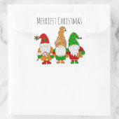 Drie schattige kerstcadeautjes voor het liefste ke vierkante sticker (Tas)