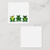 Drie schattige kikkers - Flat Note Card Notitiekaartje (Voorkant / Achterkant)