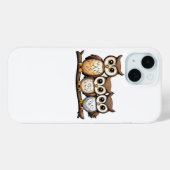 Drie Schattige Kleine Uil Case-Mate iPhone Case (Achterkant (horizontaal))