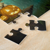 Drie schattige kleine wolf welpen vieren Hallow Legpuzzel (Zijkant)