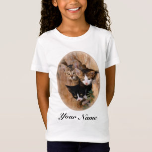 Drie schattige merkwaardige kittens t-shirt