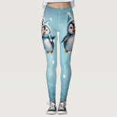 Drie schattige pinguïns leggings (Voorkant)