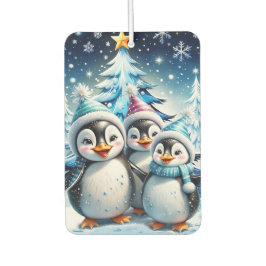 Drie schattige pinguïns luchtverfrisser