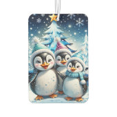 Drie schattige pinguïns luchtverfrisser (Achterkant)