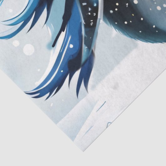 Drie schattige pinguïns tissuepapier (Detail)