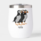 Drie Schattige Puffin Permanent Cartoon (Voorkant)