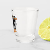 Drie Schattige Puffin Permanent Cartoon Shot Glas (Rechts)