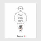 Drie Schattige Puffin Permanent Cartoon Sticker (Vel)