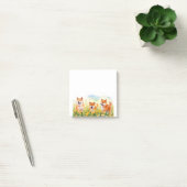 Drie schattige Shiba Inus en paardenbloemen post-i Post-it® Notes (Kantoor)