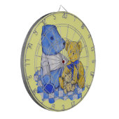 drie schattige studies over de originele kunst van dartbord (Voorkant Links)