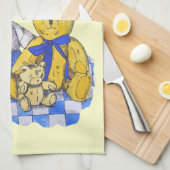 drie schattige studies over de originele kunst van theedoek (Quarter Fold)