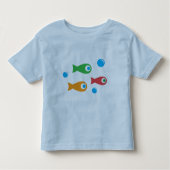 Drie schattige vis kinder shirts (Voorkant)