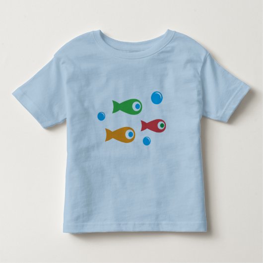 Drie schattige vis kinder shirts (Voorkant)