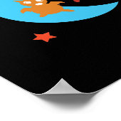 Drie schattige vleermuizen poster (Hoek)