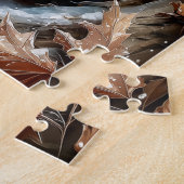 Drie schattige vosjes in het bos legpuzzel (Zijkant)