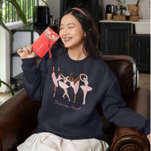 Drie Schattigee Ballerina's Trui