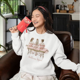 Drie Schattigee Ballerina's Trui