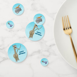 Drie Schattigee dinosaurussen Confetti