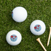 Drie Schattigee harten Golfballen (Insitu Gras)