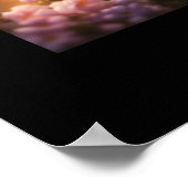 Drie Schattigee Kittens met Pink Flowers Poster (Hoek)