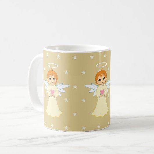 Drie Schattigee kleine engeltjes Koffiemok (Voorkant links)