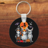 Drie Schattigee Muiltjes Cosplay Pirate Boo Mummy Sleutelhanger (Voorkant)