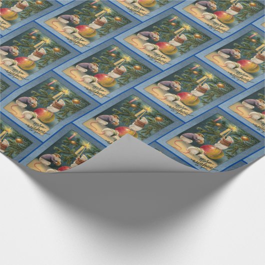 Drie Schattigee muizen Versieren de boomkerst Cadeaupapier (Hoek)