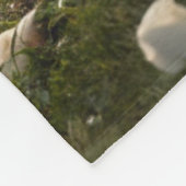 Drie Schattigee panda's Fleece Deken (Hoek)