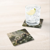 Drie Schattigee panda's Kartonnen Onderzetters (Insitu)