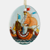 Drie scheepsnamen keramisch ornament (Rechts)