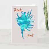 Drie schelpen met veelkleurige golvende silhouette feestdagen kaart (Voorkant)