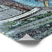 Drie schepen die de haven van Ravenna binnenvaren Poster (Hoek)