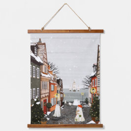 Drie schepen hangend wandkleed