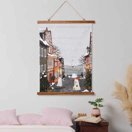 Drie schepen hangend wandkleed (Slaapkamer)