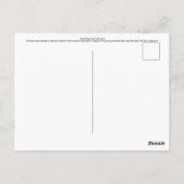 Drie schepen kwamen varen briefkaart (Achterkant)