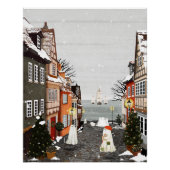 Drie schepen perfect poster (Voorkant)