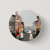 Drie schepen ronde button 3,2 cm (Voorkant)